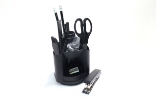 Набір настільний, 13 предметів, чорний обертається, Buromax