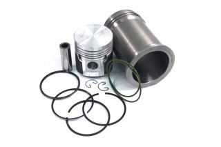 Гильзо-комплект ЗИЛ 130 (Гильза+Поршень+кольца поршневые+палец+стоп.+уплотн. кольца NBR)  (DETALKA)