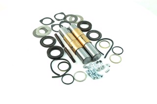 Шкворень в комплекте КАМАЗ Р0 (D=45.0) (к-кт на а/м, втулки латунь Л90) (DETALKA)