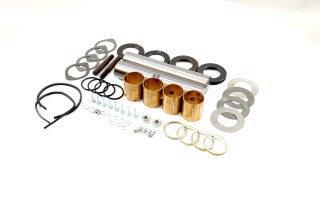 Шкворень в комплекте КАМАЗ Р2 (D=45.3) (к-кт на а/м, втулки латунь Л90) (DETALKA)