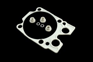 Р/к головки блоку КАМАЗ (3 найм., комл. на 1 цил.,) білий силікон (TEMPEST)