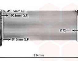 Радіатор охолодження BMW X1 F48/ Mini 13+ (Van Wezel)