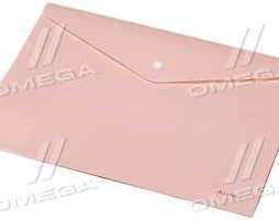 Папка пластиковая, А-4 на кнопке, персиковая, Axent Pastelini