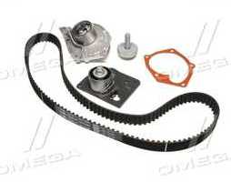 Комплект ременя ГРМ із водяним насосом (Вир-во Gates)