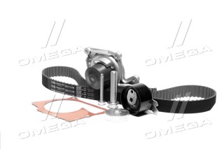 Комплект ременя ГРМ із водяним насосом (Вир-во Gates)