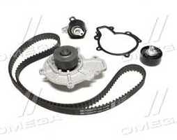Комплект ременя ГРМ із водяним насосом (Вир-во Gates)