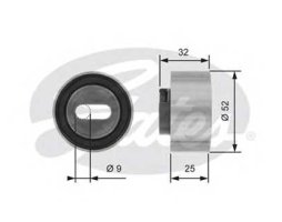 Ролик натяжний ременя ГРМ (Вир-во Gates)
