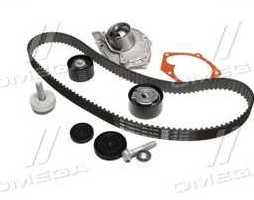 Комплект ременя ГРМ із водяним насосом (Вир-во Gates)