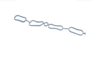 Прокладка, впускний колектор OPEL 2,0 16V A 20 NFT 06.2013 (вир-во Elring)