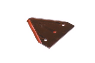 Сегмент ножа жатки NH 81х76х3мм. O5,65/52,4мм.мелкая насечка(365111,80365111,80322481,53005)(Radura)