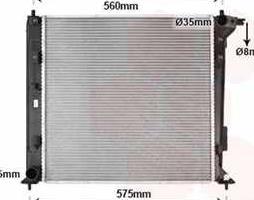 Радиатор охлаждения KIA SPORTAGE 01/16>21 (Van Wezel)