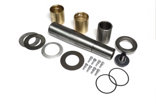 Шкворень у комплекті КАМАЗ 6520,ЗІЛ,УРАЛ,ПАЗ (к-кт на один бік, підшипник DETALKA) (DETALKA)