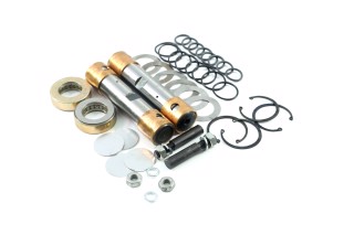 Шкворень в комплекте ЗИЛ 5301 БЫЧОК Р0 (D=30) (полный к-кт на а/м, подшипники РОЛИКОВЫЕ) (DETALKA)