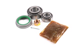 Р/к ступицы ГАЗ 3307,53 колеса переднего (подшипники DETALKA,сальник,крепление,смазка) (DETALKA)