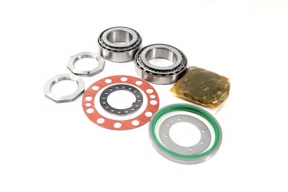 Р/к маточини КАМАЗ колеса заднього (підшипники DETALKA, сальник ПРЕМІУМ, ПАРОНІТ, мастило) (DETALKA)