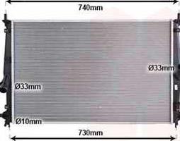Радіатор охолодження MAZDA 3 01/19+ (вир-во Van Wezel)