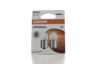 Лампа вспомогат. освещения R5W 12V 5W ВА15s (2 шт) blister eco-упаковка(пр-во OSRAM)