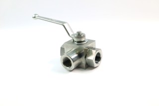 Кран кульовий гідравлічний 3-х ходовий 3/4 дюйма (ТМ JUBANA)