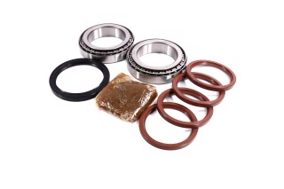 Р/к маточини КРАЗ 260 переднього колеса (підшипники DETALKA, сальники ПРЕМІУМ, мастило) (DETALKA)