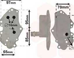 Радиатор масляный OPEL ZAFIRA C 09/16>19 (пр-во Van Wezel)