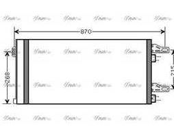 Радіатор кондиціонера CITROEN JUMPER / PEUGEOT BOXER 2.0D 16- (вир-во AVA)