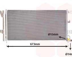 Радиатор кондиционера AUDI A4/ A6/ 10>19+ (пр-во Van Wezel)
