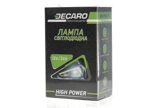 Лампа світлодіодна H11 LED 4100K 12V HIGH POWER <DECARO>