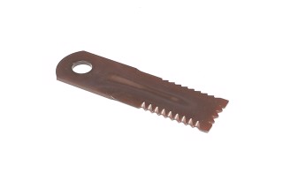 Нож измельчителя NH/JD зубчатый, 3 стр. 173X50X5 d=20,1(Z105500,84068444,87318316,Z103205)(Radura)