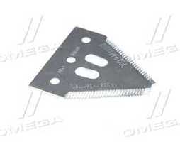 Сегмент ножа жатки JD/SCH 81x76x2,7мм.d=6,4мм. дрібна насічка, 24 зуба, 14tpi(Z93078, z93077)(Radura)