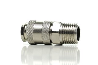 З'єднувач пневматичний різьбовий-куплунг прямий 1/2 мама сталь (RIDER)