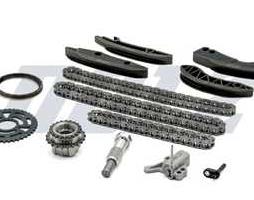 Комплект ланцюгів ГРМ, ПНВТ і маслонасоса з шестернями BMW N47B20 70/86/48 ланок (вир-во DOLZ)