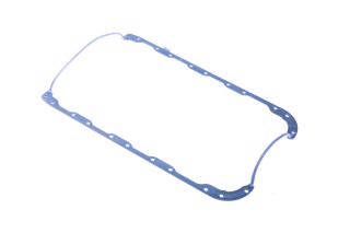 Прокладка картера масляного МТЗ (цельная с сальниками) (синий cиликон) (TEMPEST)