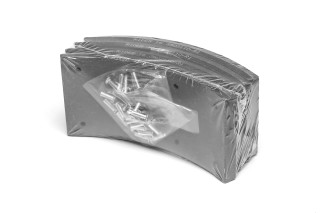 Накладка гальмівна ПАЗ-3205, 32053 міст КААЗ R1 14/11мм (свердл. із закл.) (RIDER)