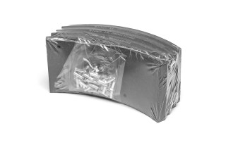 Накладка гальмівна ПАЗ-3205, 32053 міст КААЗ R2 15/12мм (свердл. із закл.) (RIDER)