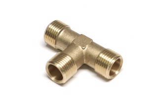 Трійник М18х1.5 прохідний КАМАЗ (h=26,5 мм, l=53 мм, латунний)