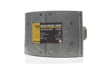 Колодка торм. барабан. в сборе с накладками, с роликом 410x220 MAN-MERCEDES (про-во TRU)
