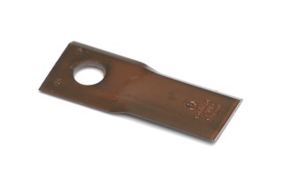 Нож дисковой косилки Claas гладкий левый 115Х47Х3, d=19 (952043.0) (Radura)