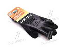 Рукавички трикотажні поліестер/спандекс, 15 клас,облив спіненим нітрилом, розм. 8 (DOLONI)