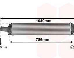 Інтеркулер AUDI A4 3.0D 15- (вир-во Van Wezel)