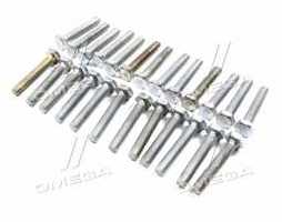 Болт М10х60х1,5 шестигранный (1кг = 1 компл) 5,8 DIN 933 / ГОСТ 7805 (полная резьба) оцинк. белый