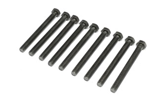 Болт М12х130х1,75 шестигранный (1кг = 1 компл) 5,8 DIN 933 / ГОСТ 7805 (полная резьба) черный