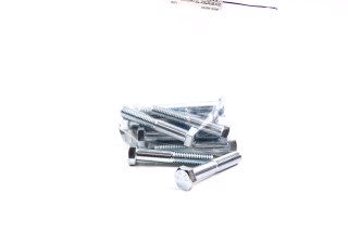 Болт М12х70х1,75 шестигранный (1кг = 1 компл) 5,8 DIN 931 (частичная резьба) оцинк. белый