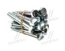 Болт М12х80х1,75 шестигранный (1кг = 1 компл) 5,8 DIN 931 (частичная резьба) оцинк. белый