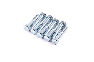 Болт М14х70х2,0 шестигранный (1кг = 1 компл) 5,8 DIN 931 (частичная резьба) оцинк. белый