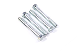 Болт М16х120х2,0 шестигранний (1кг = 1 компл) 5,8 DIN 931 (часткове різьблення) оцинк. білий