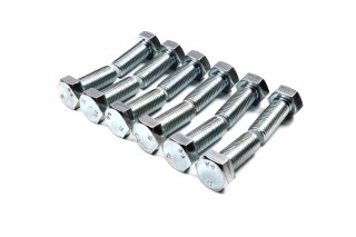 Болт М16х40х2,0 шестигранный (1кг = 1 компл) 5,8 DIN 933 / ГОСТ 7805 (полная резьба) оцинк. белый