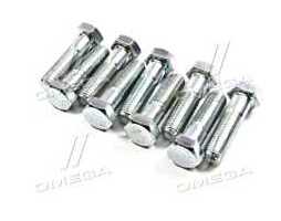 Болт М16х60х2,0 шестигранний (1кг = 1 компл) 5,8 DIN 931 (часткове різьблення) оцинк. білий