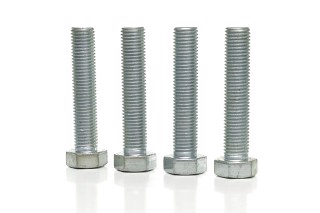 Болт М20х100 шестигранний (1кг = 1 комп) 5,8 DIN 933 / ГОСТ 7805 (повне різьблення) оцинк. білий