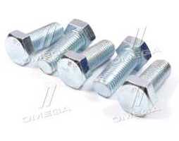 Болт М20х50х2,5 шестигранный (1кг = 1 компл) 5,8 DIN 933 / ГОСТ 7805 (полная резьба) оцинк. белый