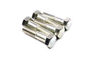 Болт М20х80х2,5 шестигранный (1кг = 1 компл) 5,8 DIN 931 (частичная резьба) оцинк. белый